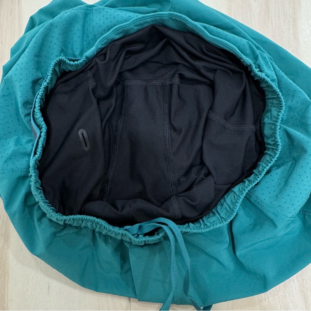 Lululemon Surge Lined Short 6" Teal Lagoon Men's Medium Athletic Workout Run - Picture 9 of 16